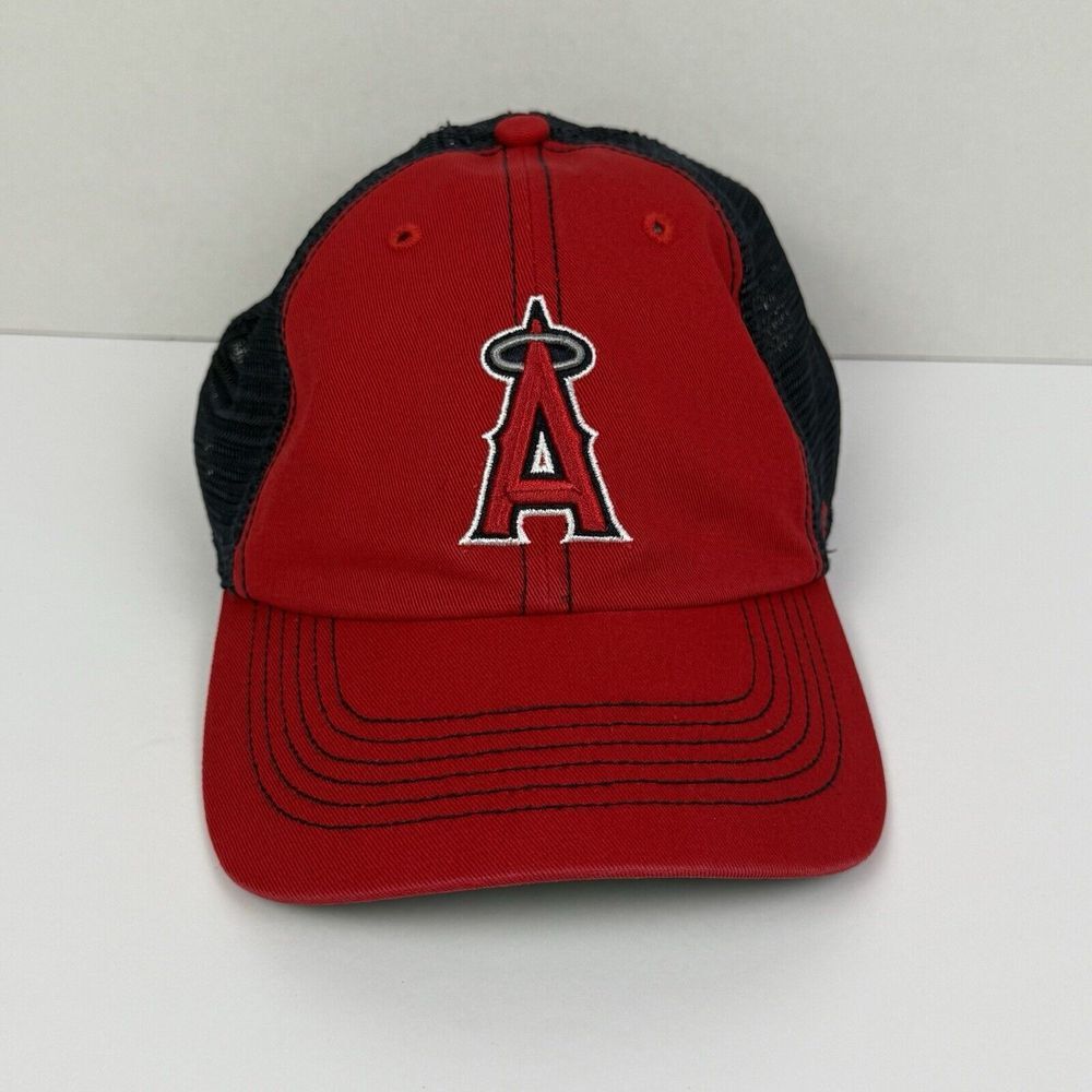 California Angels 47 Brand Adjustable Strap back Hat OSFA‎ Red MLB Genuine